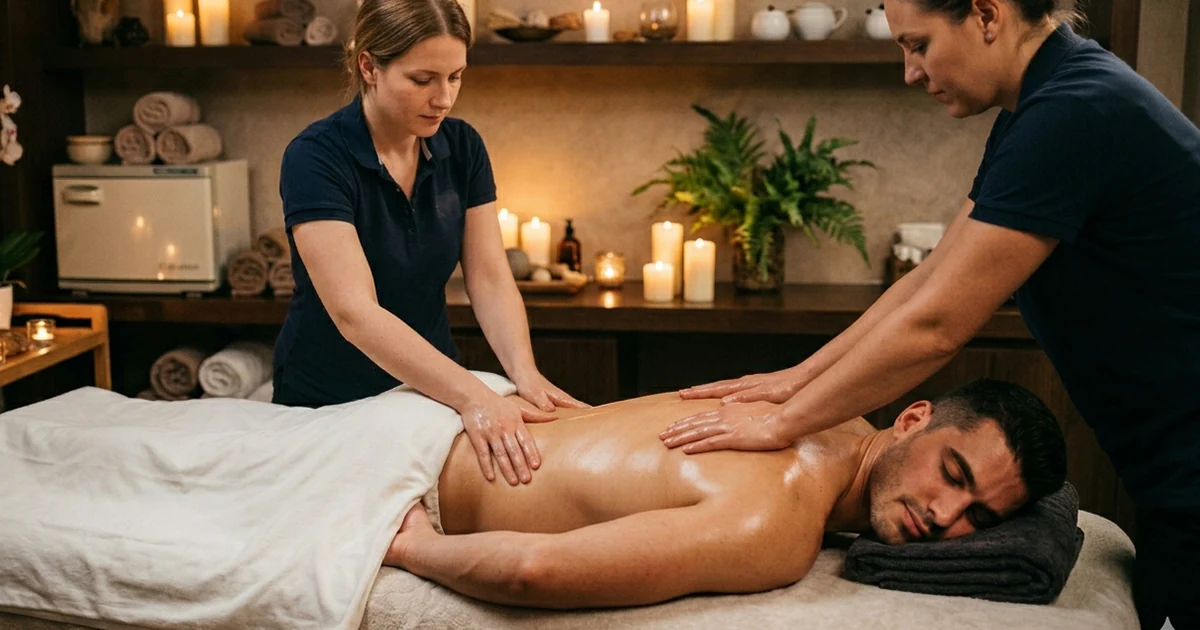 Massagem de Quatro Mãos